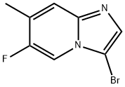 3-bromo-6-fluoro-7-methylimidazo[1,2-a]pyridine Structure