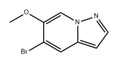 Pyrazolo[1,5-a]pyridine, 5-bromo-6-methoxy- Structure