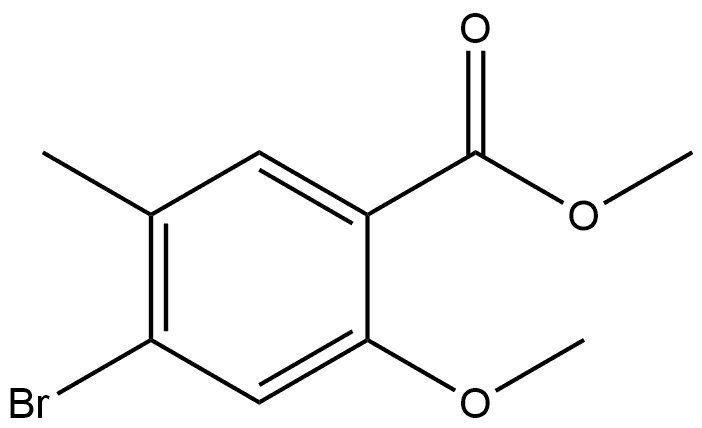 methyl 4-bromo-2-methoxy-5-methylbenzoate Structure