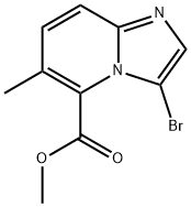 methyl 3-bromo-6-methylimidazo[1,2-a]pyridine-5-carboxylate Structure