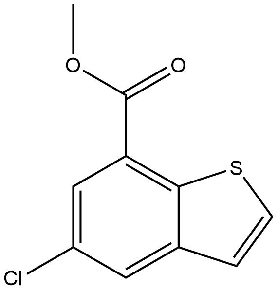 Methyl 5-chlorobenzo[b]thiophene-7-carboxylate Structure