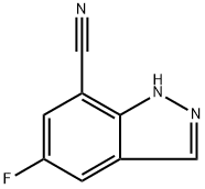 5-Fluoro-1H-indazole-7-carbonitrile Structure