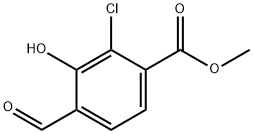 Methyl 2-chloro-4-formyl-3-hydroxybenzoate Structure