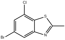 5-Bromo-7-chloro-2-methylbenzo[d]thiazole Structure