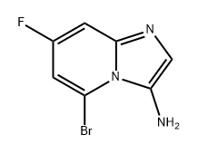 5-bromo-7-fluoroimidazo[1,2-a]pyridin-3-amine Structure