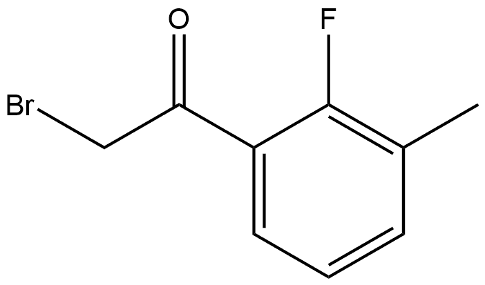 2-Bromo-1-(2-fluoro-3-methylphenyl)ethanone Structure