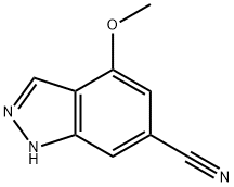 1H-Indazole-6-carbonitrile, 4-methoxy- Structure