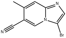 3-bromo-7-methylimidazo[1,2-a]pyridine-6-carbonitrile Structure