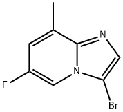 3-bromo-6-fluoro-8-methylimidazo[1,2-a]pyridine Structure