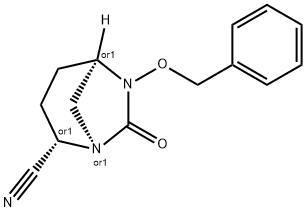 (2S,5R)-6-(benzyloxy)-7-oxo-1,6-diazabicyclo[3.2.1]octane-2-carbonitrile Structure