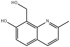 8-Quinolinemethanol, 7-hydroxy-2-methyl- 구조식 이미지