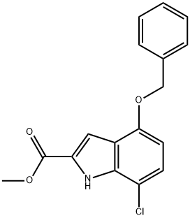 methyl 4-(benzyloxy)-7-chloro-1H-indole-2-carboxylate Structure