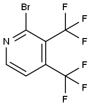 Pyridine, 2-bromo-3,4-bis(trifluoromethyl)- Structure