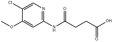 Butanoic acid, 4-[(5-chloro-4-methoxy-2-pyridinyl)amino]-4-oxo- Structure