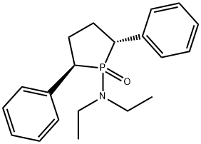 1-Phospholanamine, N,N-diethyl-2,5-diphenyl-, 1-oxide, (2R,5R)- 구조식 이미지