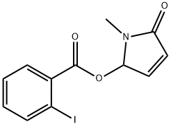 Benzoic acid, 2-iodo-, 2,5-dihydro-1-methyl-5-oxo-1H-pyrrol-2-yl ester Structure