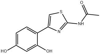 Acetamide, N-[4-(2,4-dihydroxyphenyl)-2-thiazolyl]- Structure