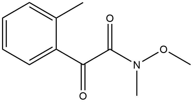 N-Methoxy-N,2-dimethyl-α-oxobenzeneacetamide Structure