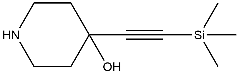 4-[2-(Trimethylsilyl)ethynyl]-4-piperidinol Structure