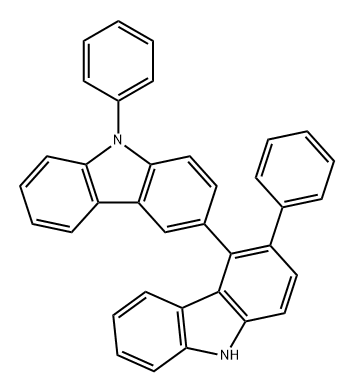 3,4'-Bi-9H-carbazole, 3',9-diphenyl- Structure