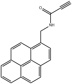 N-(pyren-1-ylmethyl)propiolamide 구조식 이미지