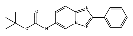 Carbamic acid, N-(2-phenyl[1,2,4]triazolo[1,5-a]pyridin-6-yl)-, 1,1-dimethylethyl ester Structure