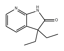 2H-Pyrrolo[2,3-b]pyridin-2-one, 3,3-diethyl-1,3-dihydro- Structure