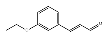 2-Propenal, 3-(3-ethoxyphenyl)-, (2E)- Structure