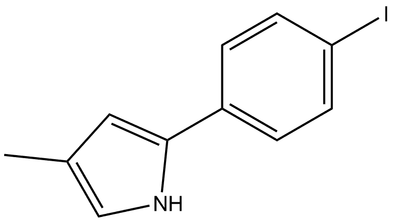 2-(4-Iodophenyl)-4-methylpyrrole Structure