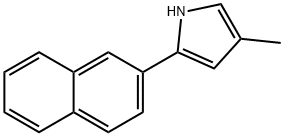 1H-Pyrrole, 4-methyl-2-(2-naphthalenyl)- Structure