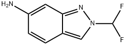 2-(difluoromethyl)-2H-indazol-6-amine hydrochloride Structure