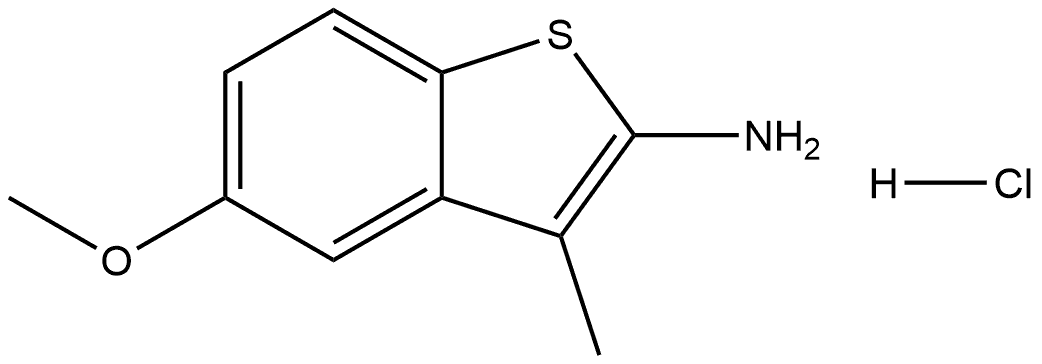 5-Methoxy-3-methylbenzo[b]thiophen-2-amine Hydrochloride Structure