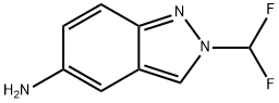 2H-Indazol-5-amine, 2-(difluoromethyl)- Structure