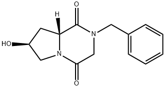 (7S,8aR)-2-Benzyl-7-hydroxyhexahydropyrrolo[1,2-a]pyrazine-1,4-dione Structure