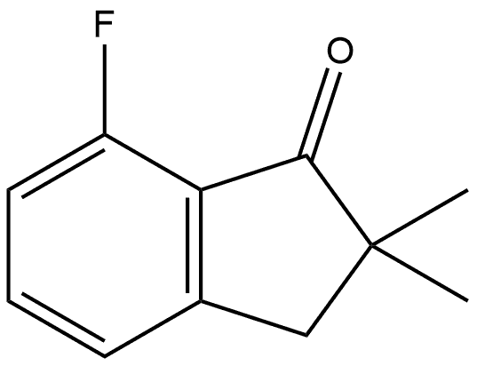 7-Fluoro-2,3-dihydro-2,2-dimethyl-1H-inden-1-one Structure