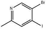 Pyridine, 5-bromo-4-iodo-2-methyl- Structure