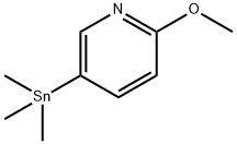 Pyridine, 2-methoxy-5-(trimethylstannyl)- Structure