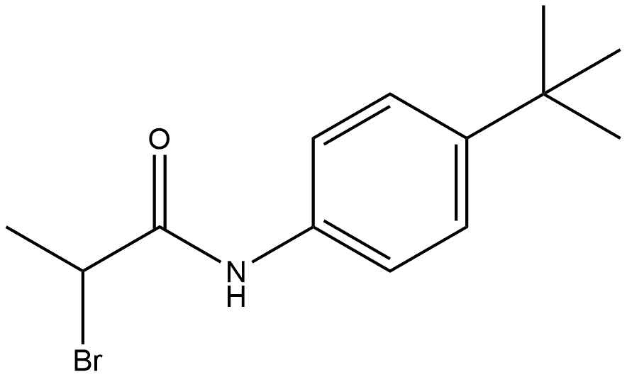 2-Bromo-N-[4-(1,1-dimethylethyl)phenyl]propanamide Structure