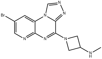 1-(8-bromopyrido[2,3-e][1,2,4]triazolo[4,3-a]pyrazin-4-yl)-N-methylazetidin-3-amine Structure