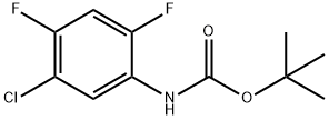 Carbamic acid, N-(5-chloro-2,4-difluorophenyl)-, 1,1-dimethylethyl ester Structure