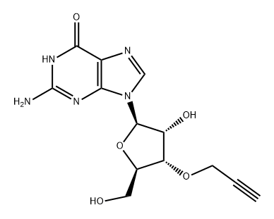 Guanosine, 3'-O-2-propyn-1-yl- 구조식 이미지