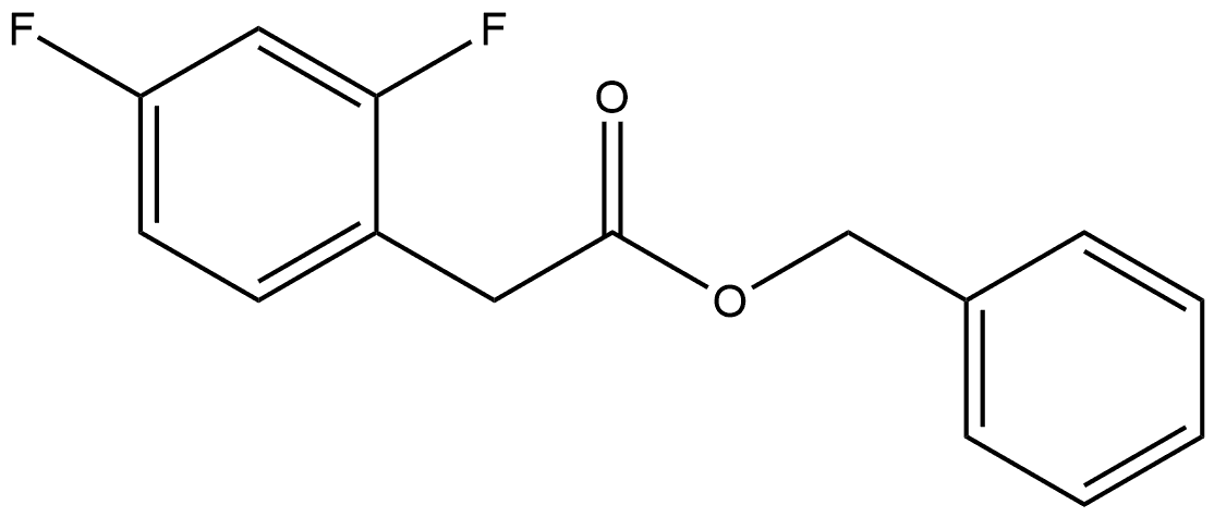 Phenylmethyl 2,4-difluorobenzeneacetate Structure