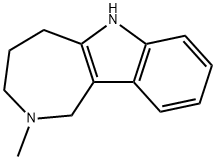 Azepino[4,3-b]indole, 1,2,3,4,5,6-hexahydro-2-methyl- Structure