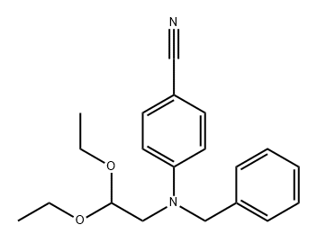 Benzonitrile, 4-[(2,2-diethoxyethyl)(phenylmethyl)amino]- Structure