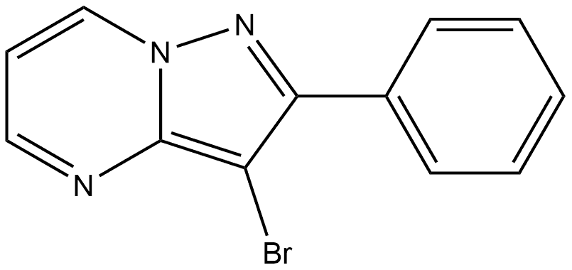 3-bromo-2-phenylpyrazolo[1,5-a]pyrimidine Structure