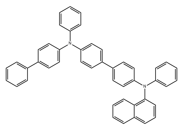 [1,1'-Biphenyl]-4,4'-diamine, N4-[1,1'-biphenyl]-4-yl-N4'-1-naphthalenyl-N4,N4'-diphenyl- Structure