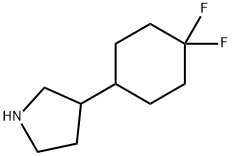 3-(4,4-difluorocyclohexyl)pyrrolidine Structure