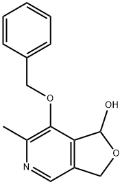 Furo[3,4-c]pyridin-1-ol, 1,3-dihydro-6-methyl-7-(phenylmethoxy)- 구조식 이미지