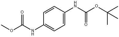 Tert-butyl N-[4-(methoxycarbonylamino)phenyl]carbamate 구조식 이미지