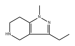 3-ETHYL-1-METHYL-4,5,6,7-TETRAHYDRO-1H-PYRAZOLO[4,3-C]PYRIDINE Structure